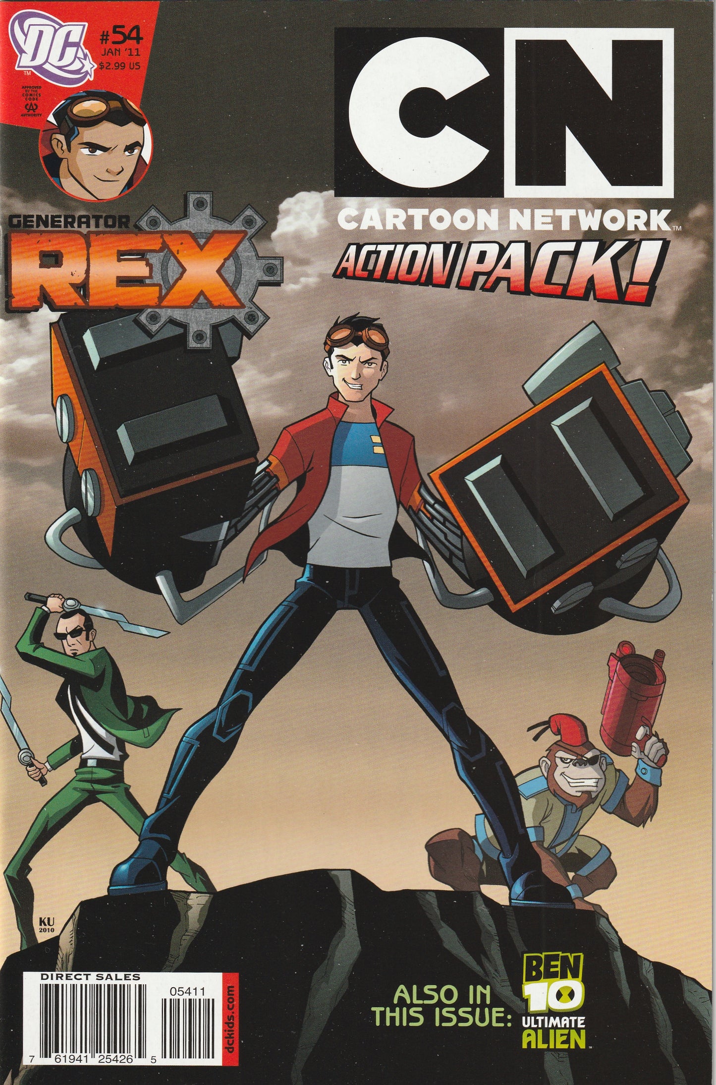 Cartoon Network Action Pack #54 (2011) - Generator Rex, Ben 10 Ultimate Alien