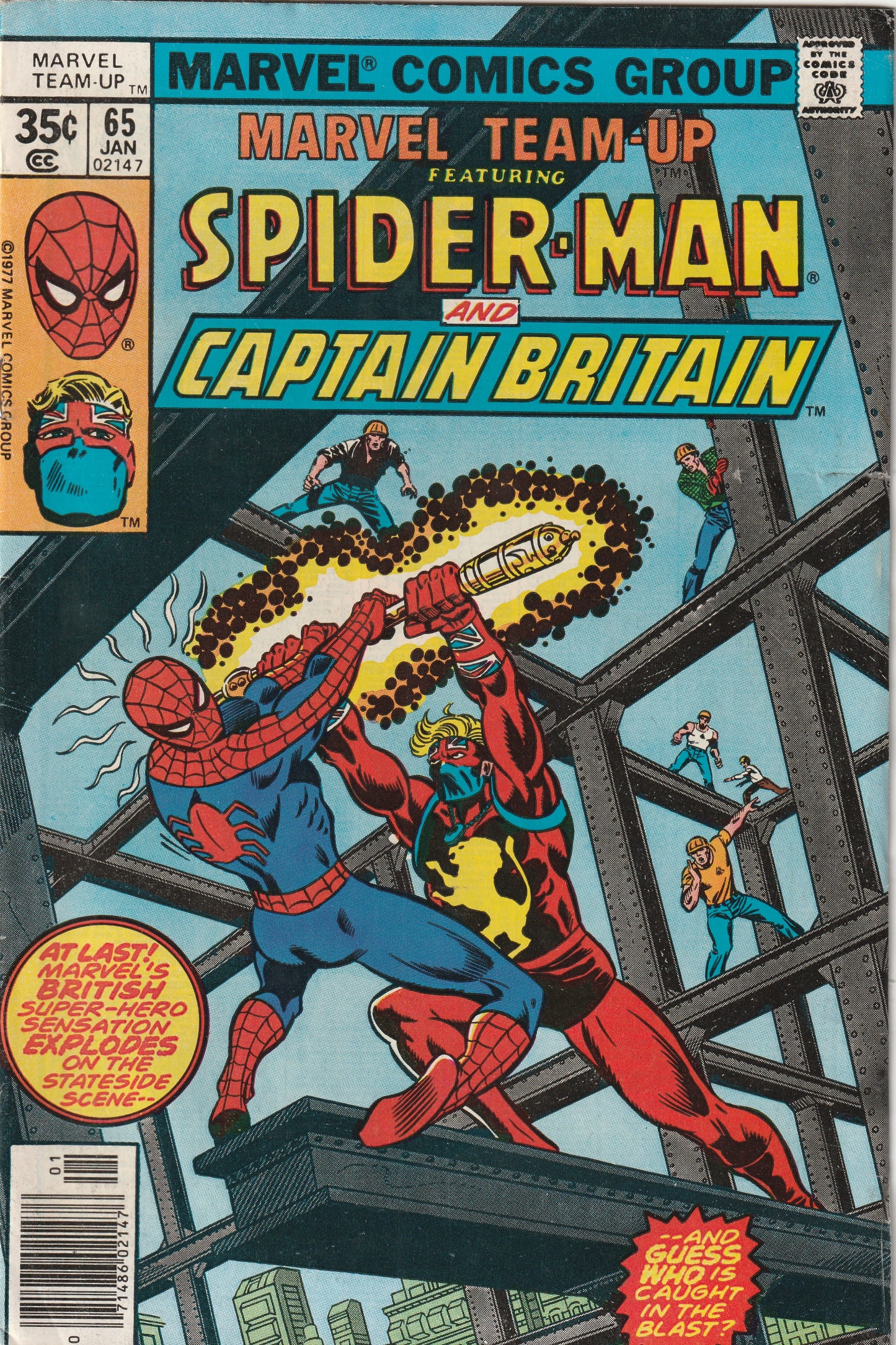 Marvel Team-Up #65 (1978) - Spider-Man & Captain Britain - 1st U.S. Appearance and Origin of Captain Britain