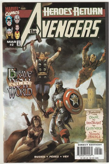 Avengers #2 (1998) - Heroes Return - Ray Lago Variant Cover