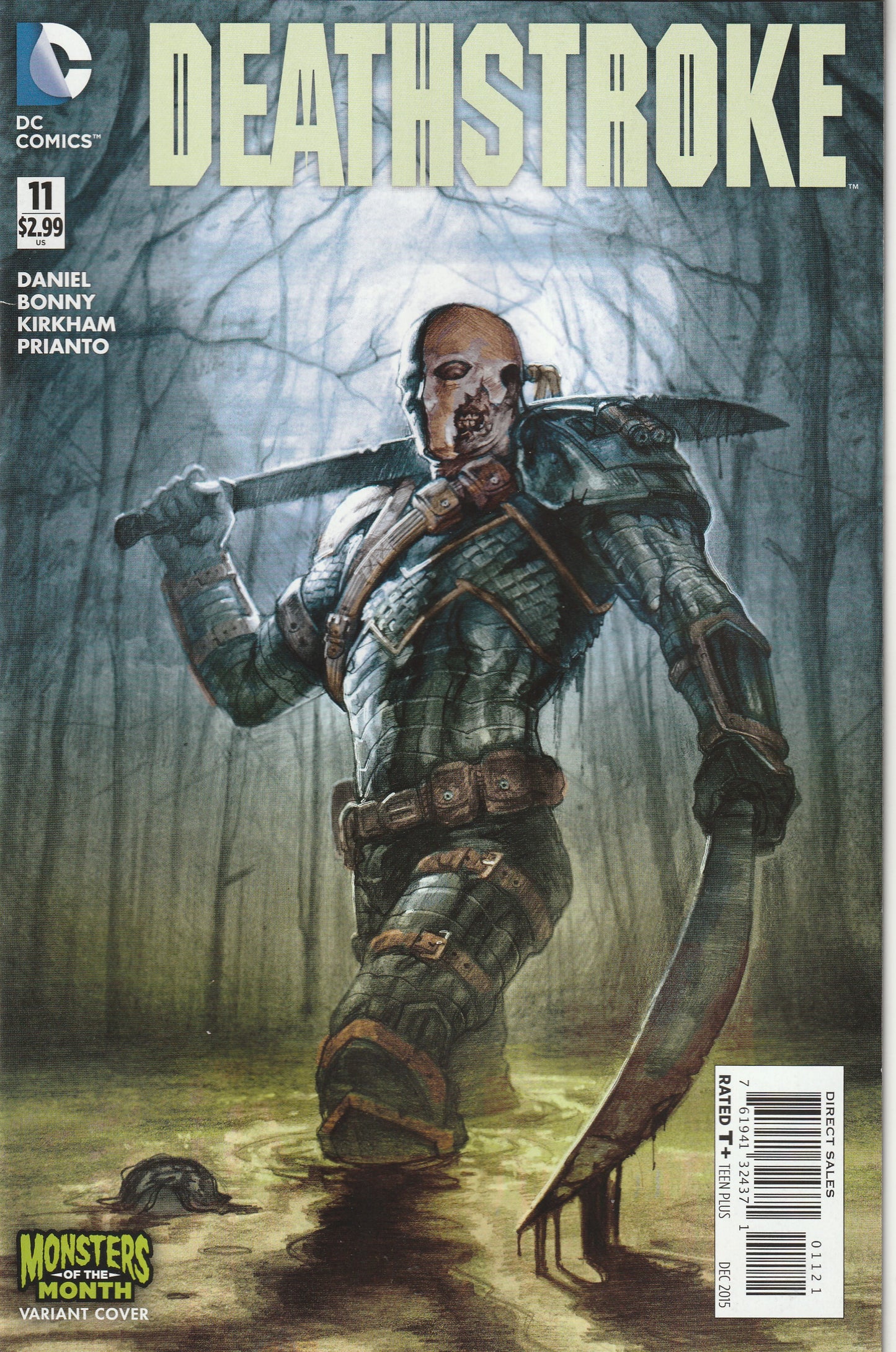 Deathstroke #11 (2015) - E.M. Gist Monsters Variant Cover