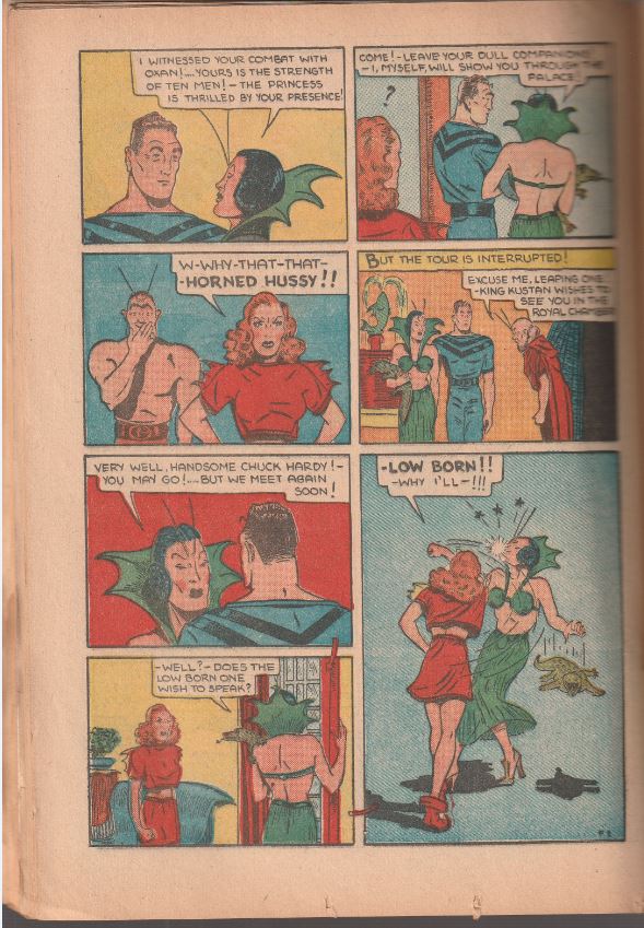 Amazing Man Comics #8 (1939) - Bill Everett cover, Cat-Man dresses as a woman!
