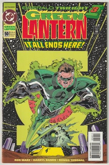Green Lantern #50 (1994) - 1st App. Hal Jordan as Parallax; 1st App. Kyle Rainer as Green Lantern; Glow in the Dark Cover