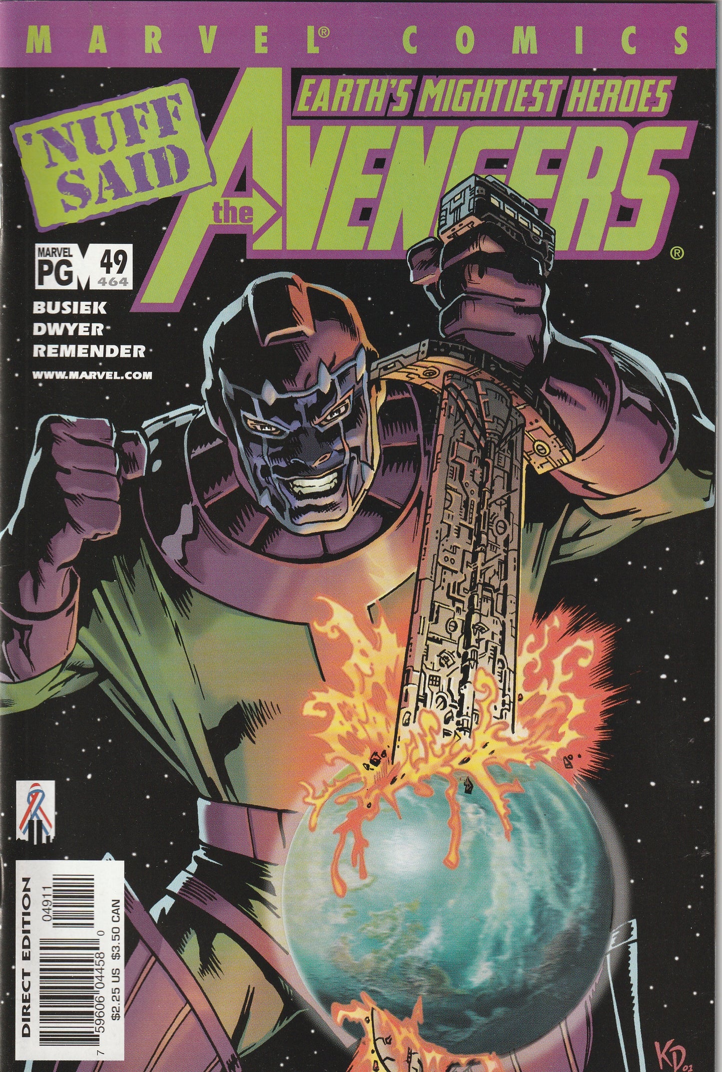 Avengers (Vol 3) #49/464 (2002) - Kang destroys Washington DC