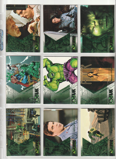 2003 Upper Deck - Hulk Film and Comic cards - Complete base set