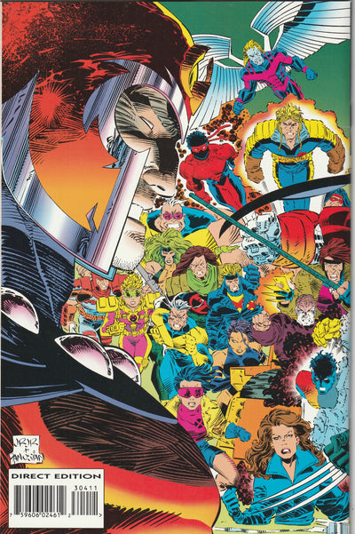 Uncanny X-Men #304 (1993) - Hologram card attached to cover