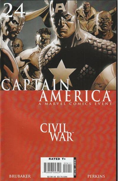 Captain America #24 (2007) - Civil War tie-in
