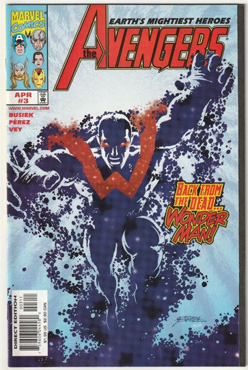 Avengers #3 (1998) - Heroes Return - George Perez cover