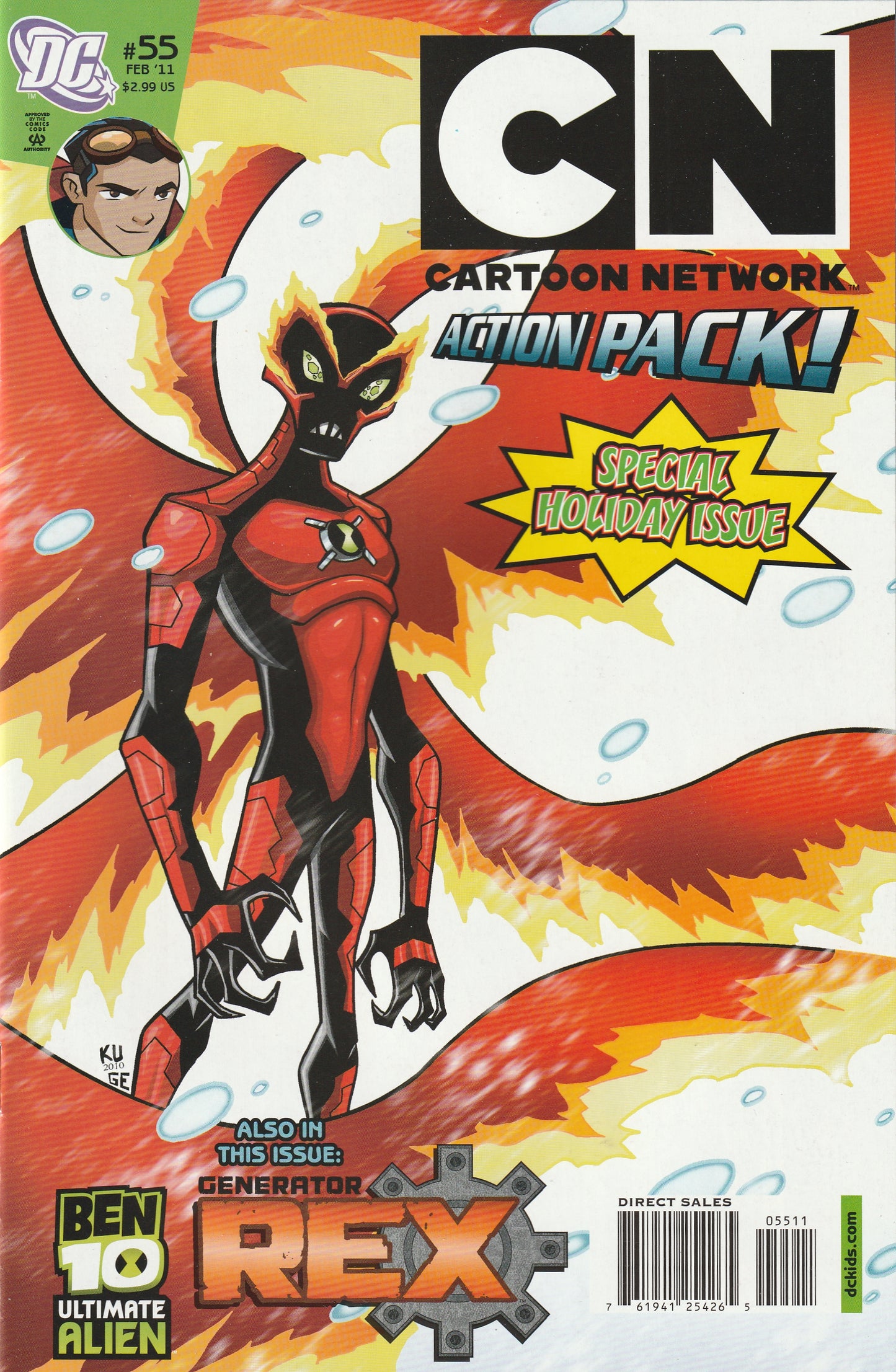 Cartoon Network Action Pack #55 (2011) - Generator Rex, Ben 10 Ultimate Alien