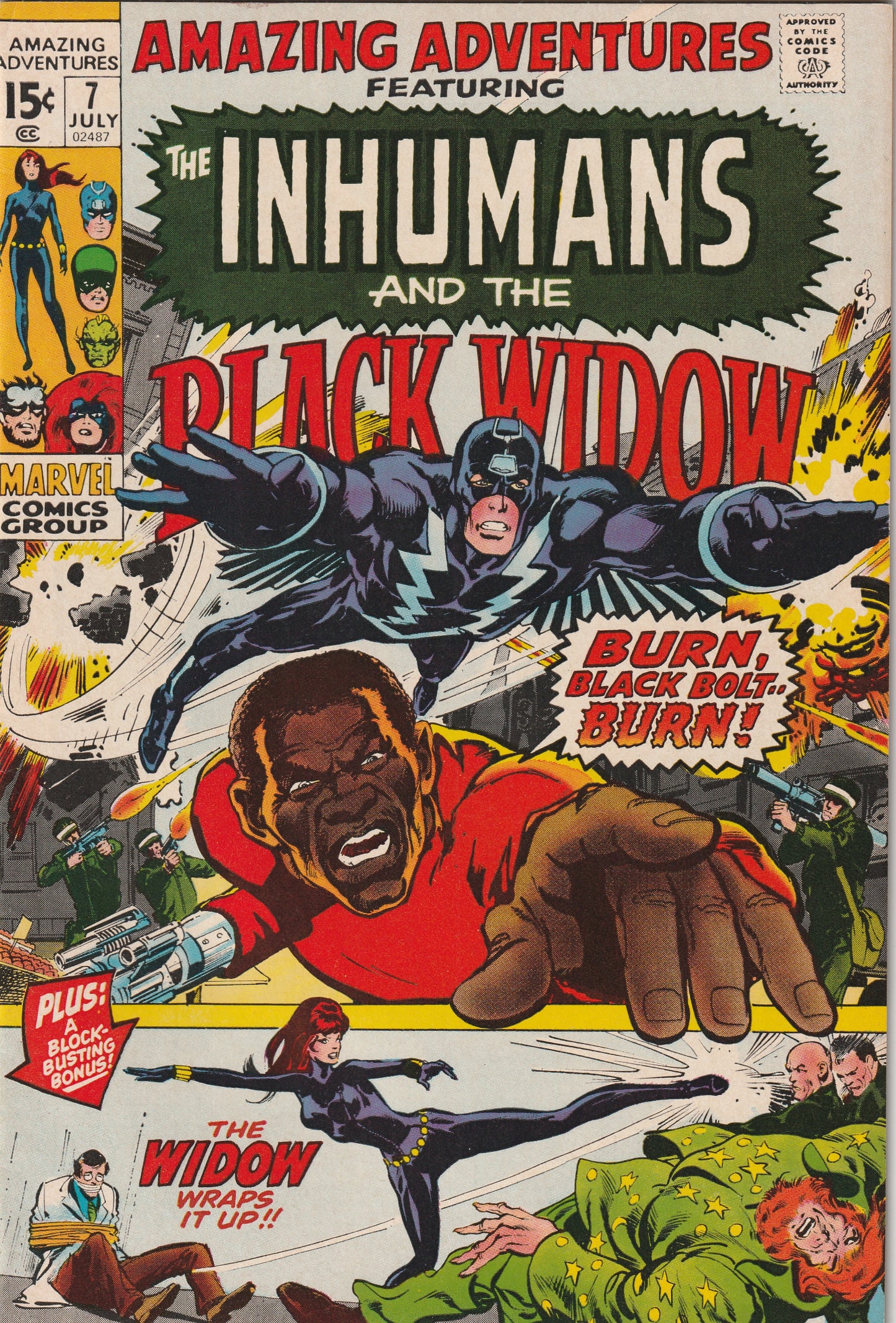 Amazing Adventures #7 (1971) - Featuring The Inhumans and Black Widow