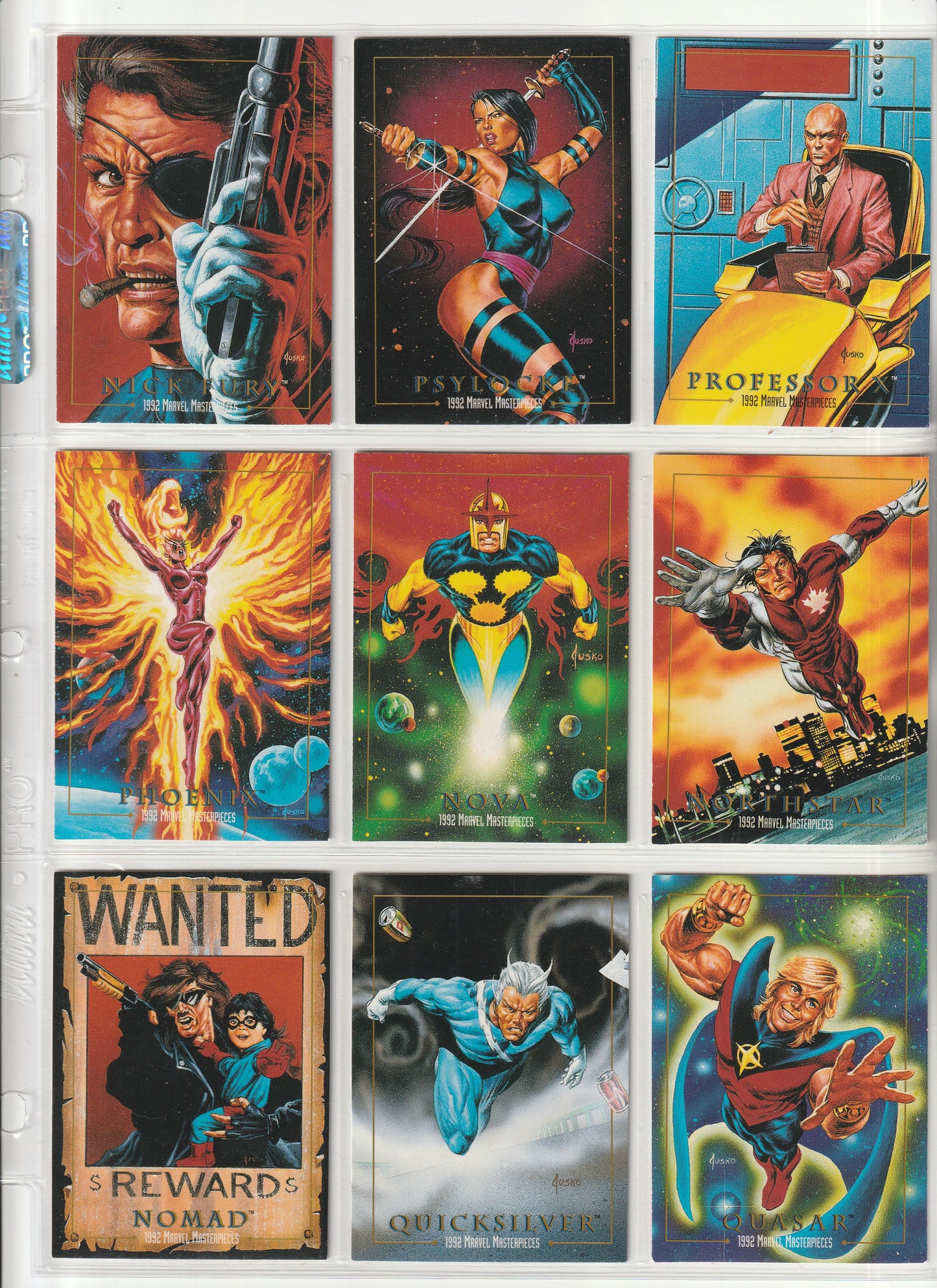 1992 Skybox Marvel Masterpieces - Complete base set