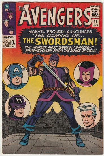 Avengers #19 (1965) - British Ed. - 1st Appearance of The Swordsman