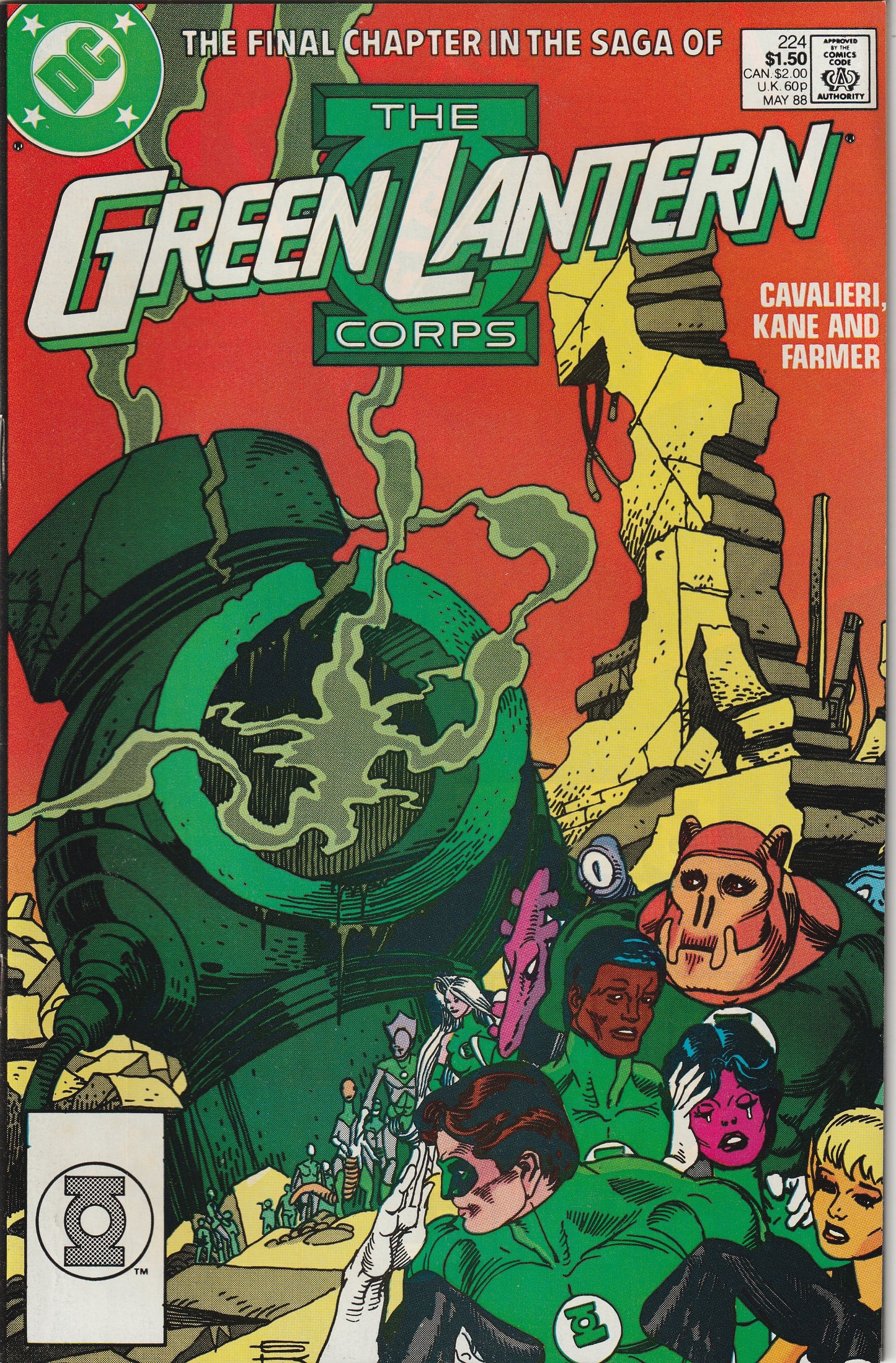 Green Lantern Corps #224 (1988) - Final issue of series