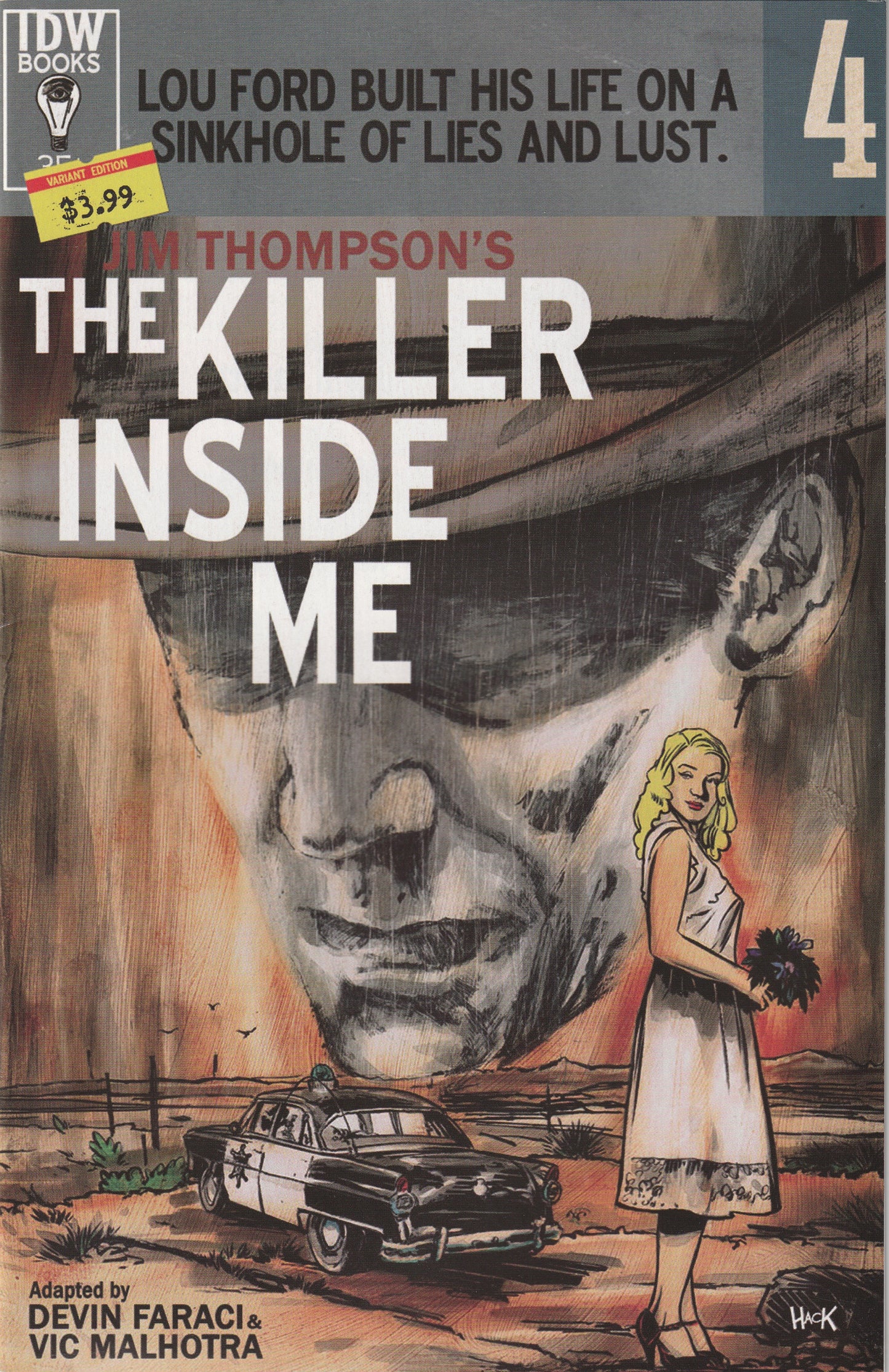 Jim Thompson's The Killer Inside Me #4 (2016) - Robert Hack Subscription Variant Cover