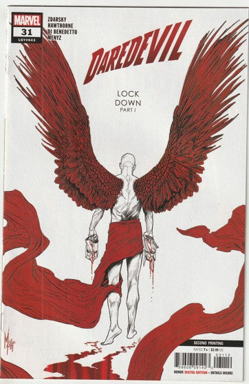 Daredevil #31 (LGY #643) (2021) - Marco Checchetto 2nd Printing Variant Cover