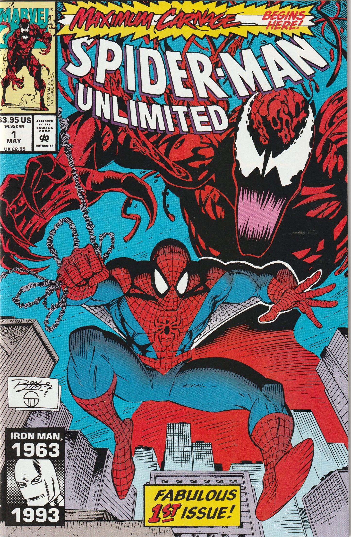 Spider-Man Unlimited #1 (1993) - 1st Appearance of Shriek - Maximum Carnage Part 1