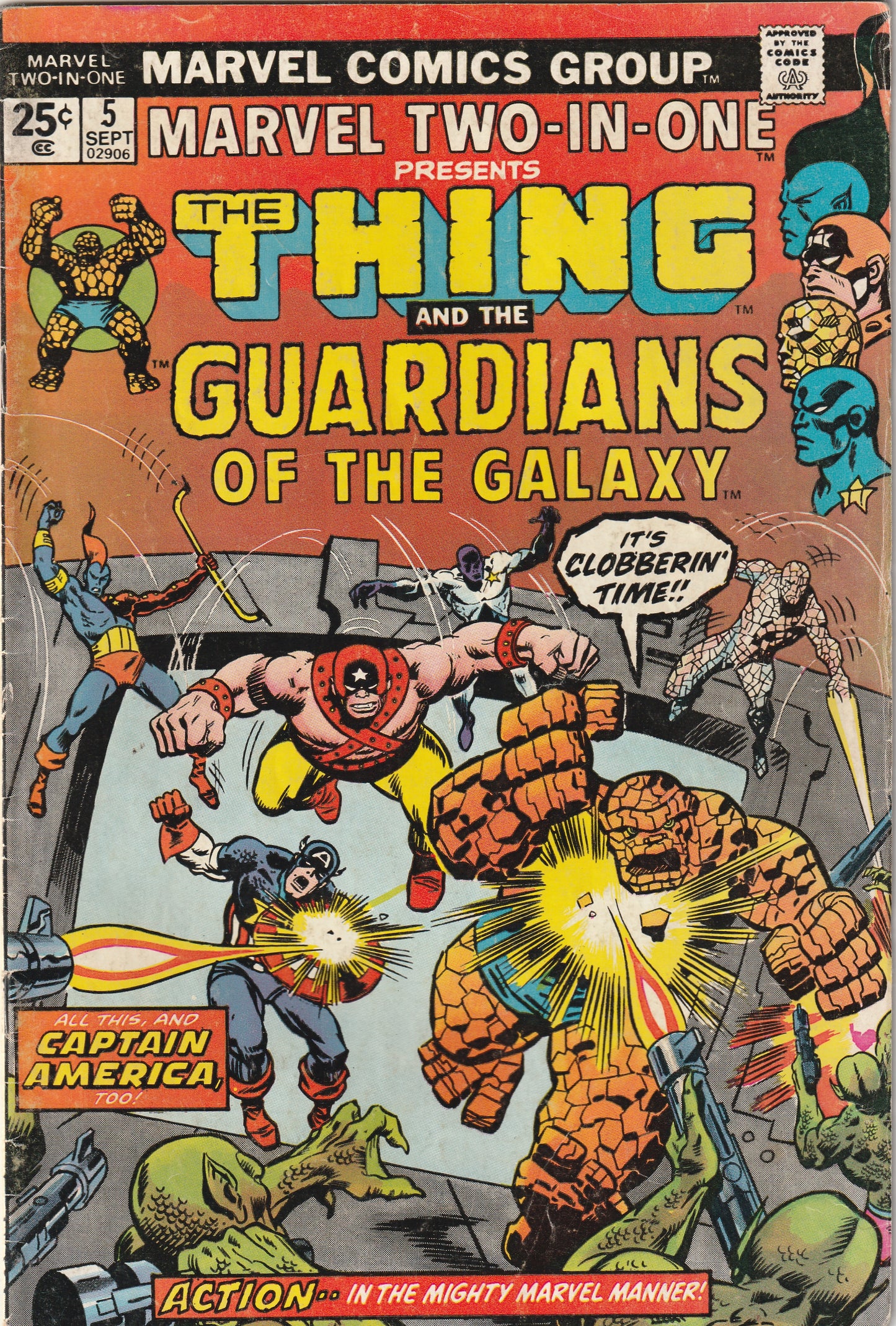 Marvel Two-in-One #5 (1974) - The Thing and Guardians of the Galaxy - 2nd Appearance of Guardians