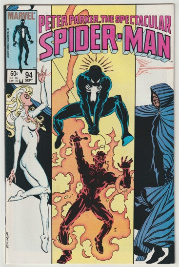 Peter Parker The Spectacular Spider-Man #94 (1984) - 1st Cameo Appearance of Jonathan Ohnn, Black costume