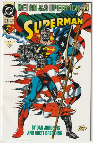Superman #79 (Vol 2, 1993) - Reign of the Supermen tie-in