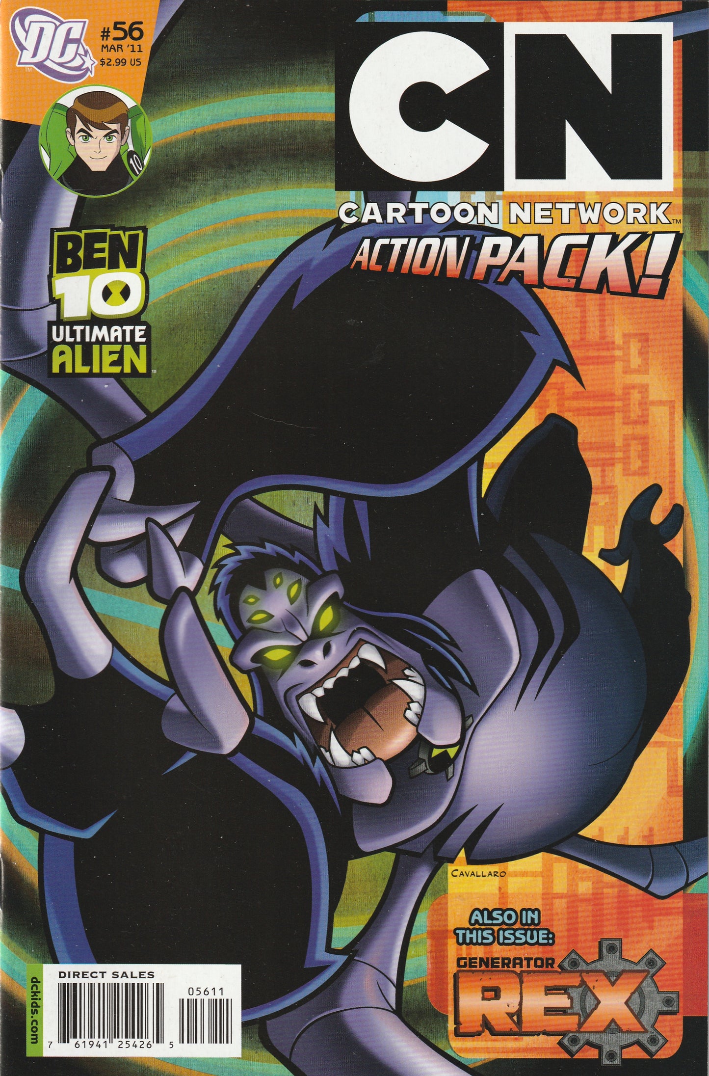 Cartoon Network Action Pack #56 (2011) - Generator Rex, Ben 10 Ultimate Alien