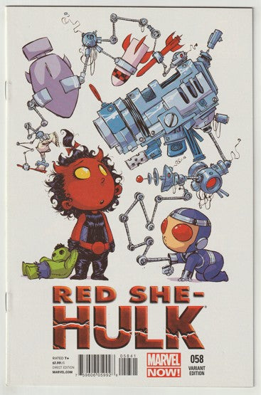 Red She-Hulk #58 (2012) - Skottie Young Variant Cover