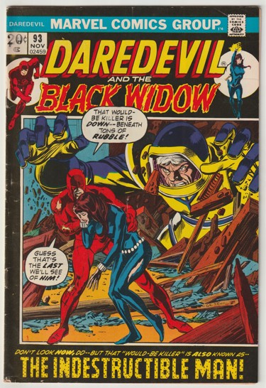 Daredevil #93 (1972) - 1st Full Appearance of Indestructible Man