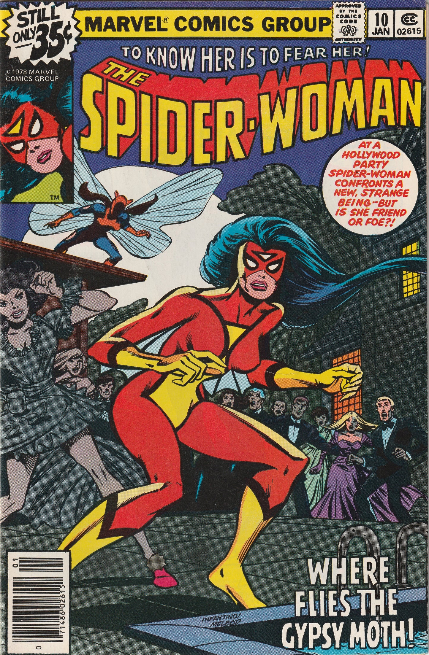 Spider-Woman #10 (1979) - 1st Appearance of Gypsy Moth (Sybil Dvorak)