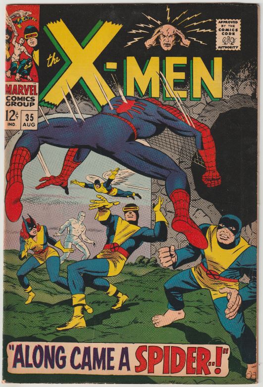 X-Men #35 (1967) - 1st Appearance The Changeling, Spider-Man crossover