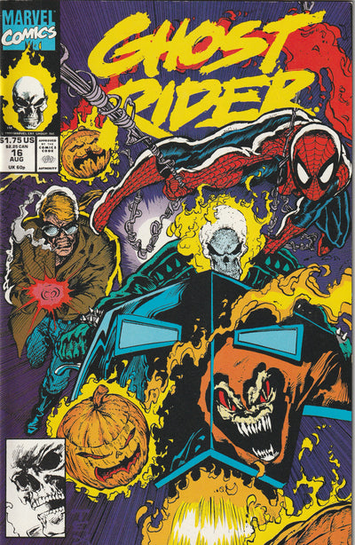 Ghost Rider #16 (1991) - 1st Appearance of Reverend Styge (Jim Sharp), Spider-Man Appearance