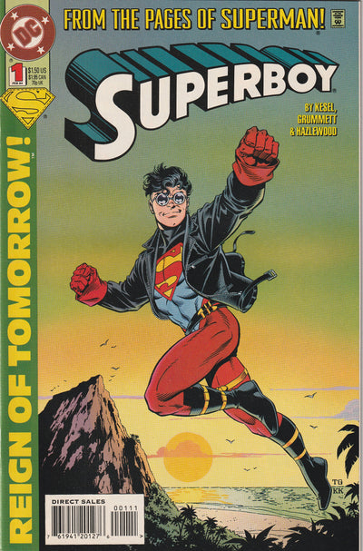 Superboy #1 (1994) - 1st appearance of Knockout, Superboy moves to Hawaii