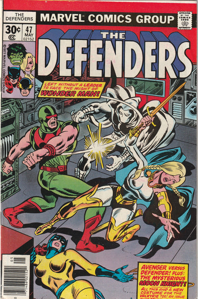 Defenders #47 (1977) - Wonder Man (Simon Williams) & Moon Knight Appearance