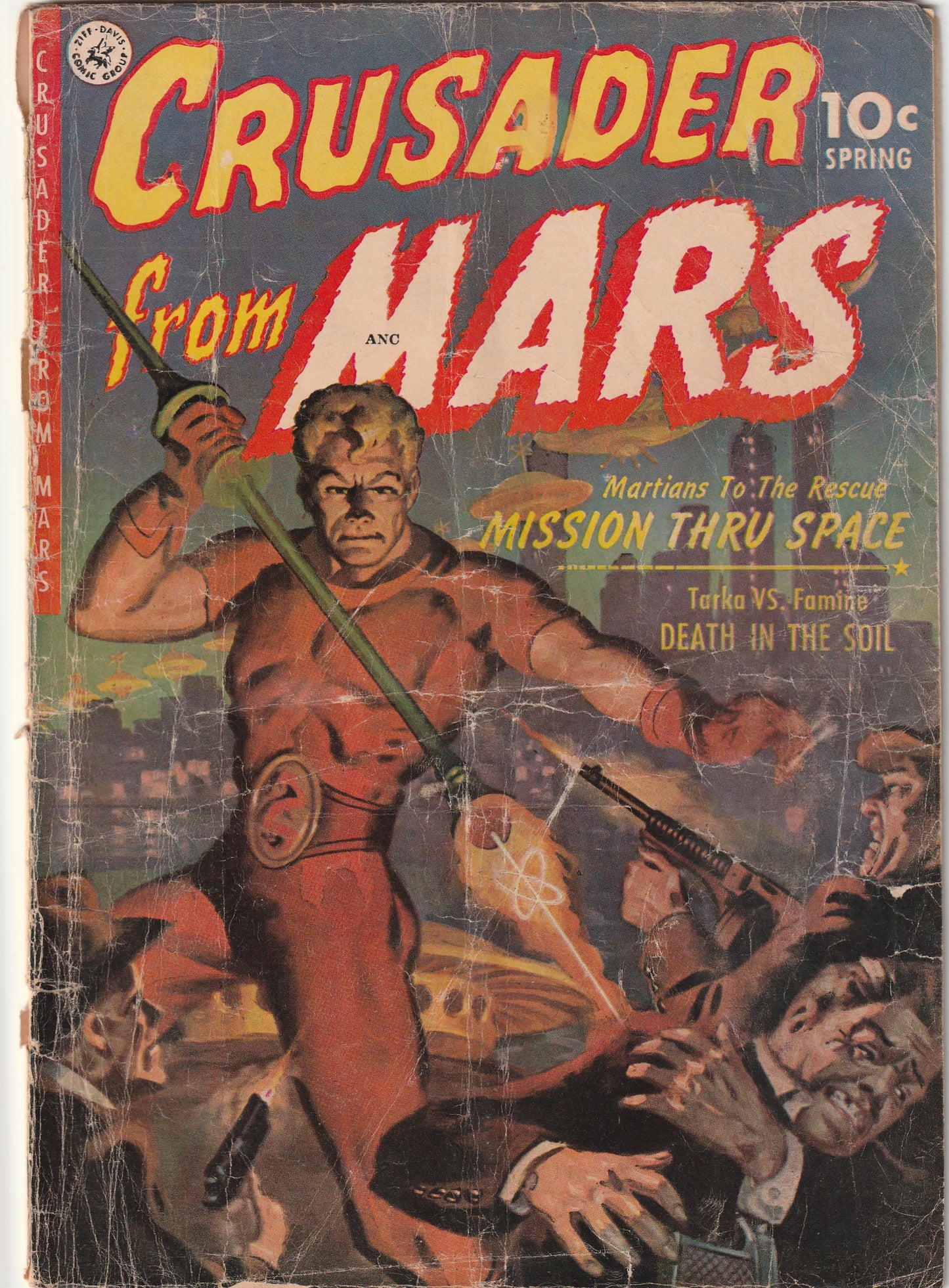 Crusader From Mars #1 (1952) - painted cover