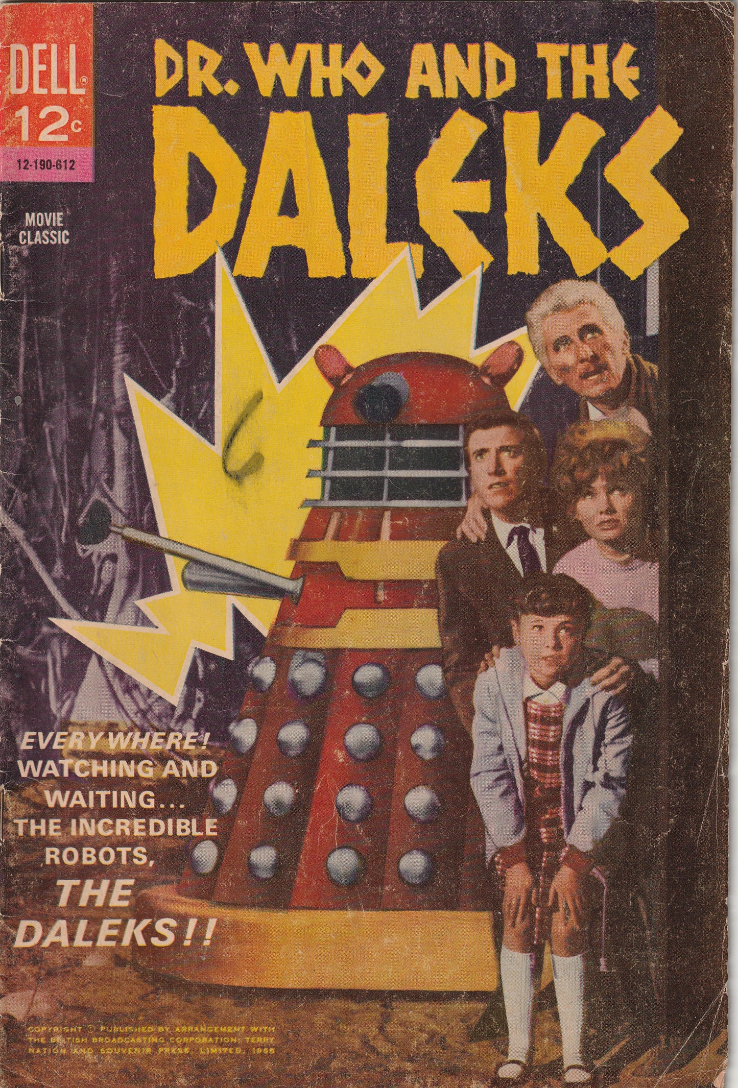 Movie Classics - Dr. Who and the Daleks (1966) - 1st US appearance of Dr Who, Peter Cushing photo cover