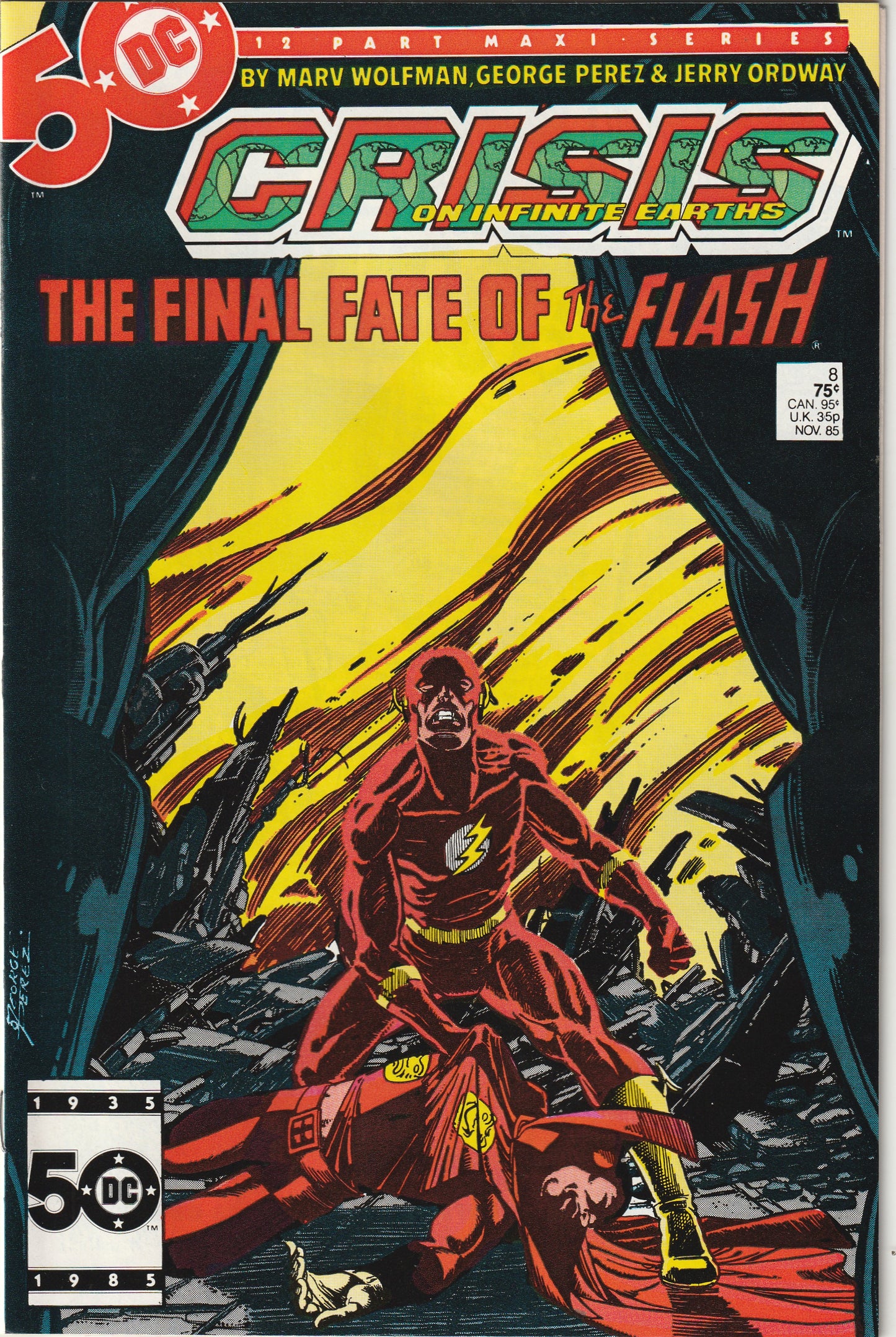 Crisis on Infinite Earths #8 (1985) - Death of Flash (Barry Allen)