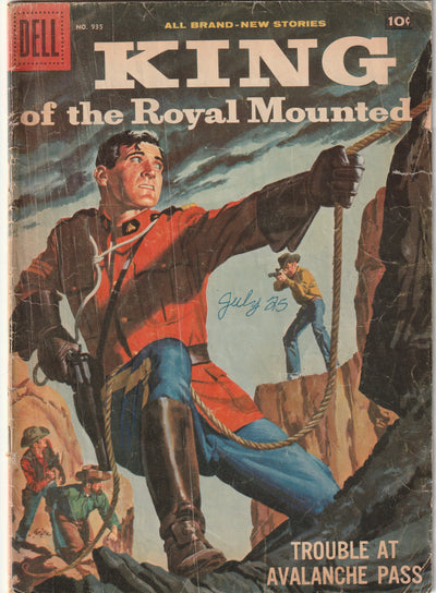 Dell Four Color #935 (1958) - King of the Royal Mounted