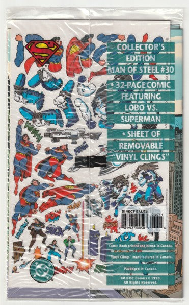 Superman: The Man of Steel #30 (1994) - Sealed Polybag with Colorforms