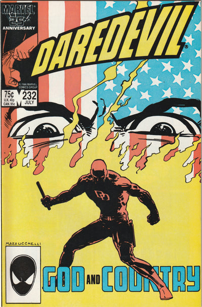 Daredevil #232 (1986) - 1st Appearance of Nuke, Born Again Part 6 by Frank Miller