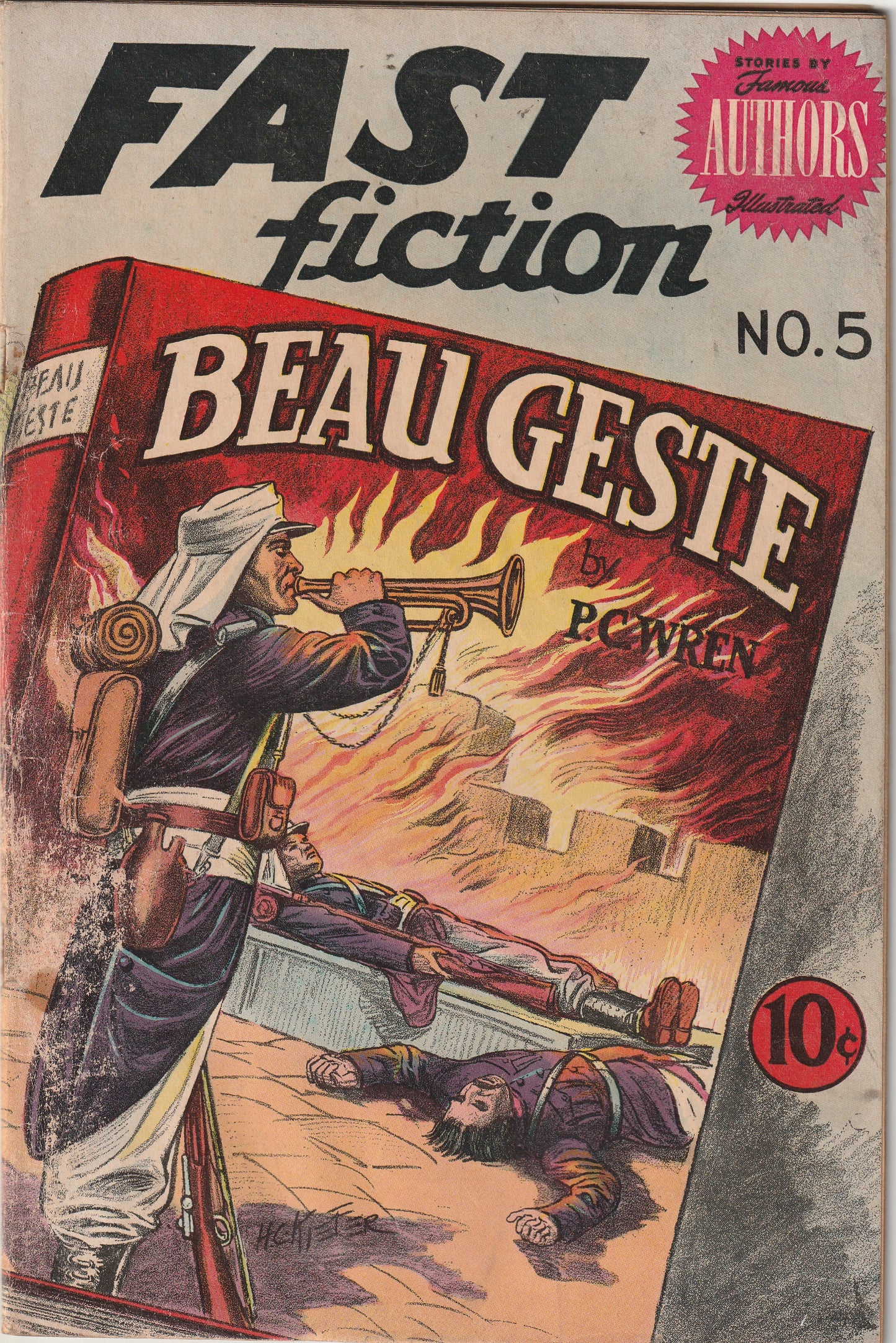 Fast Fiction #5 (1950) - Beau Geste by P.C. Wren
