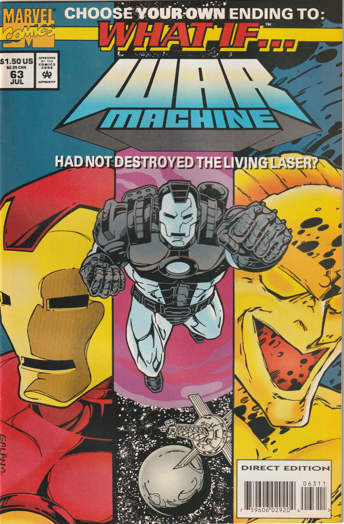 What If? #63 (Vol 2 - 1993) - War Machine Had Not Destroyed The Living Laser?