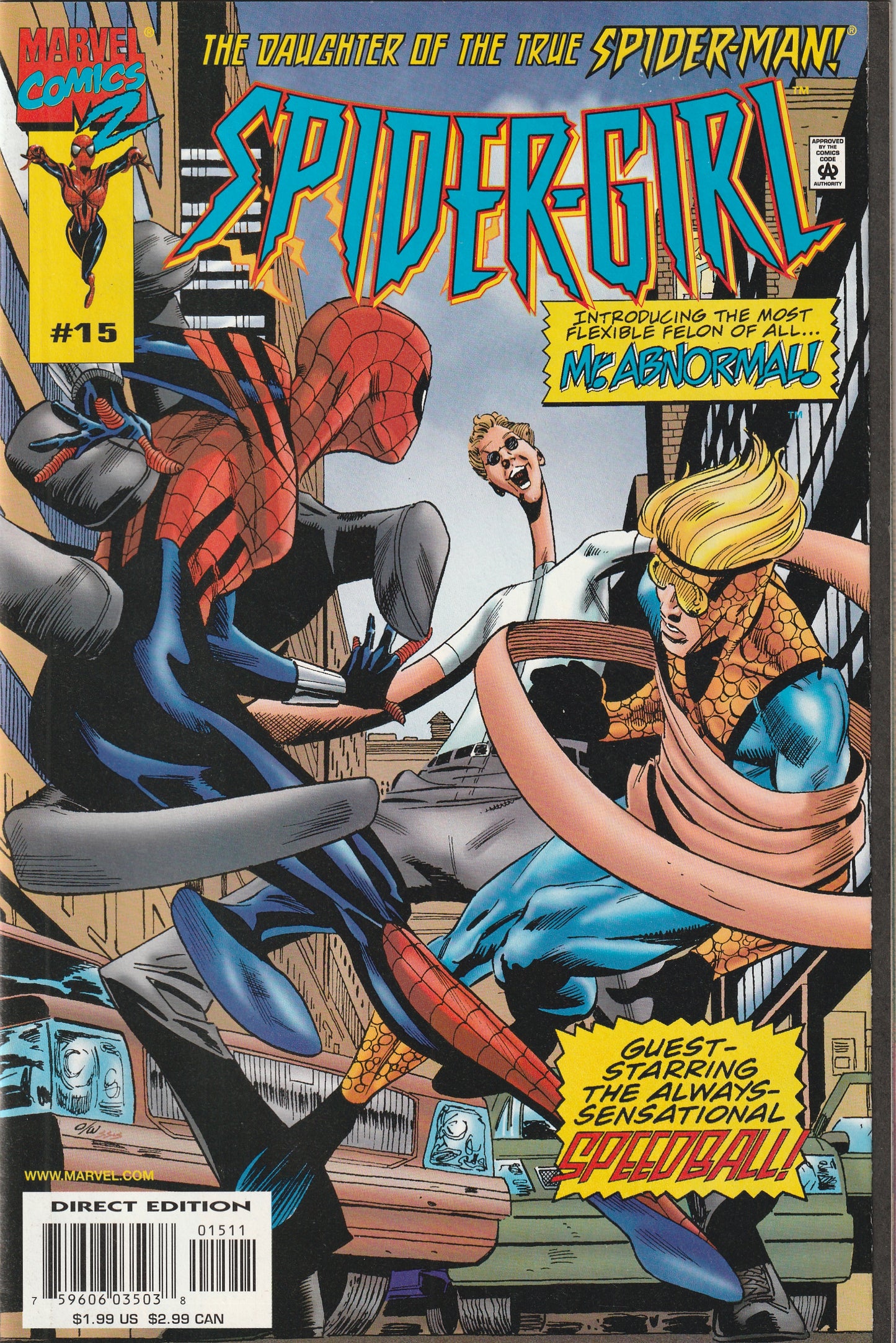 Spider-Girl #15 (1999) - 1st Mr. Abnormal And Speedball
