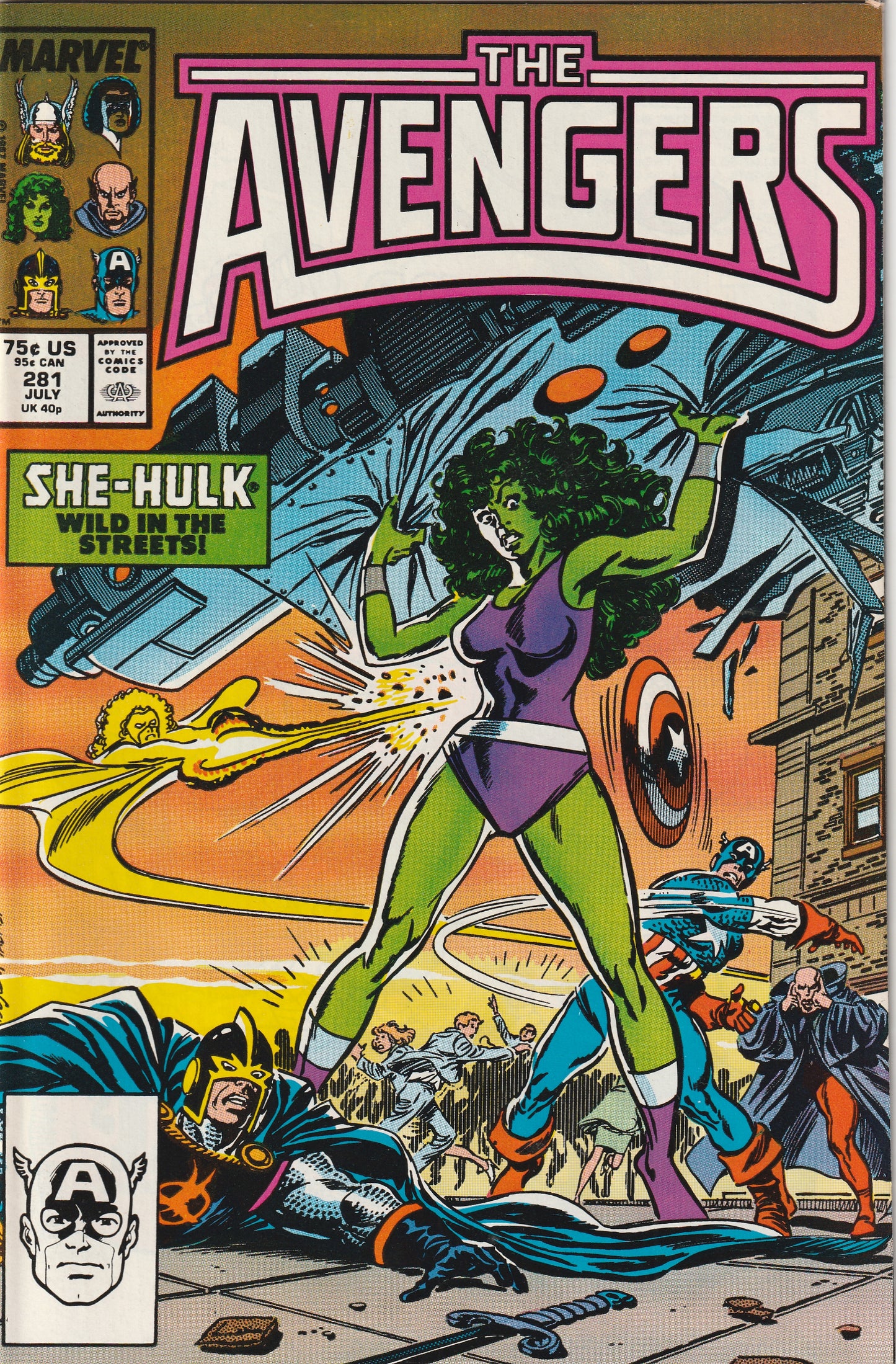 Avengers #281 (1987) - She-Hulk cover
