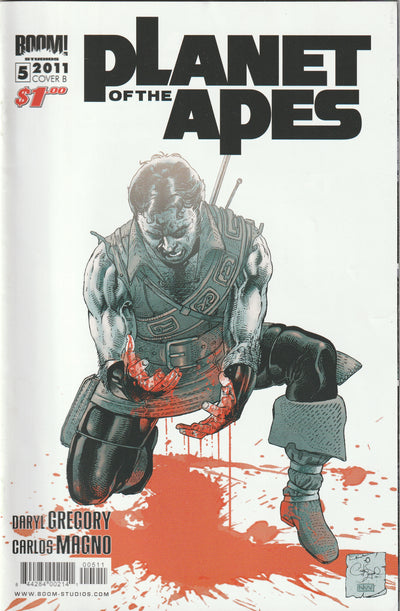 Planet of the Apes #5 (2011) - Cover B by Carlos Magno