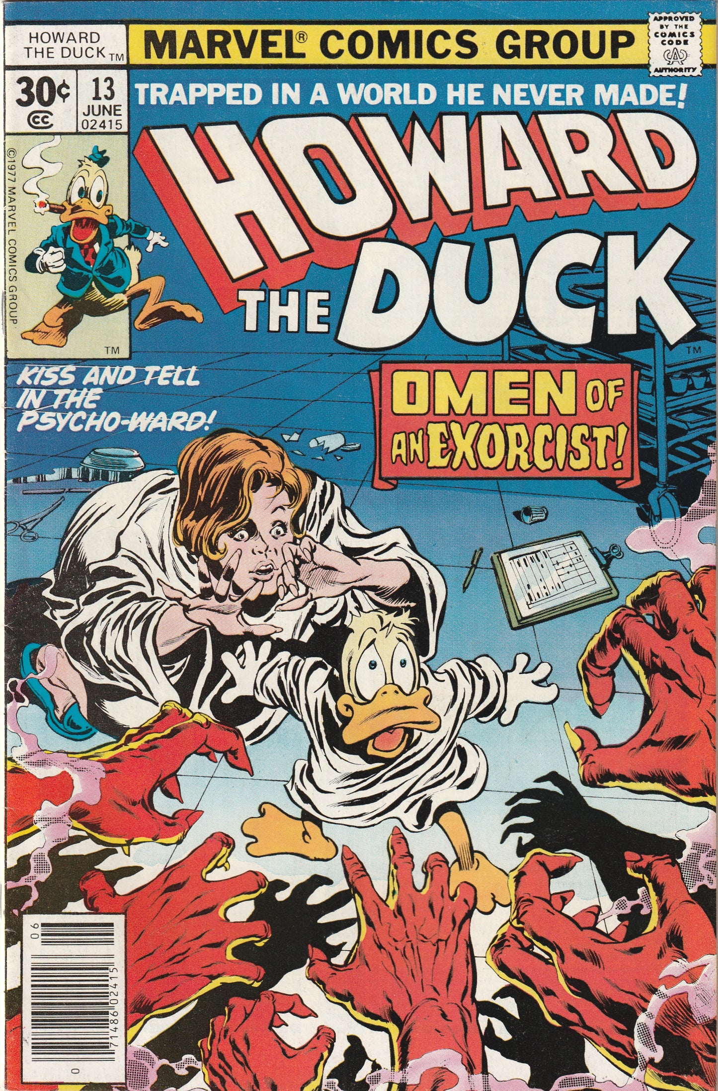 Howard the Duck #13 (1977) - 1st Full Appearance of KISS (Appears as a Psychic Projection)