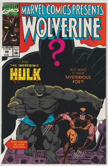 Marvel Comics Presents #58 (1990) - Wolverine & Grey Incredible Hulk