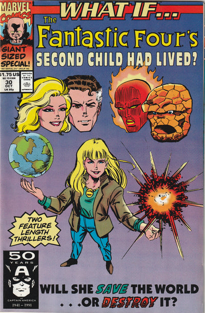 What If? #30 (Vol 2 - 1991) - Fantastic Four's Second Child Had Lived?  Giant sized