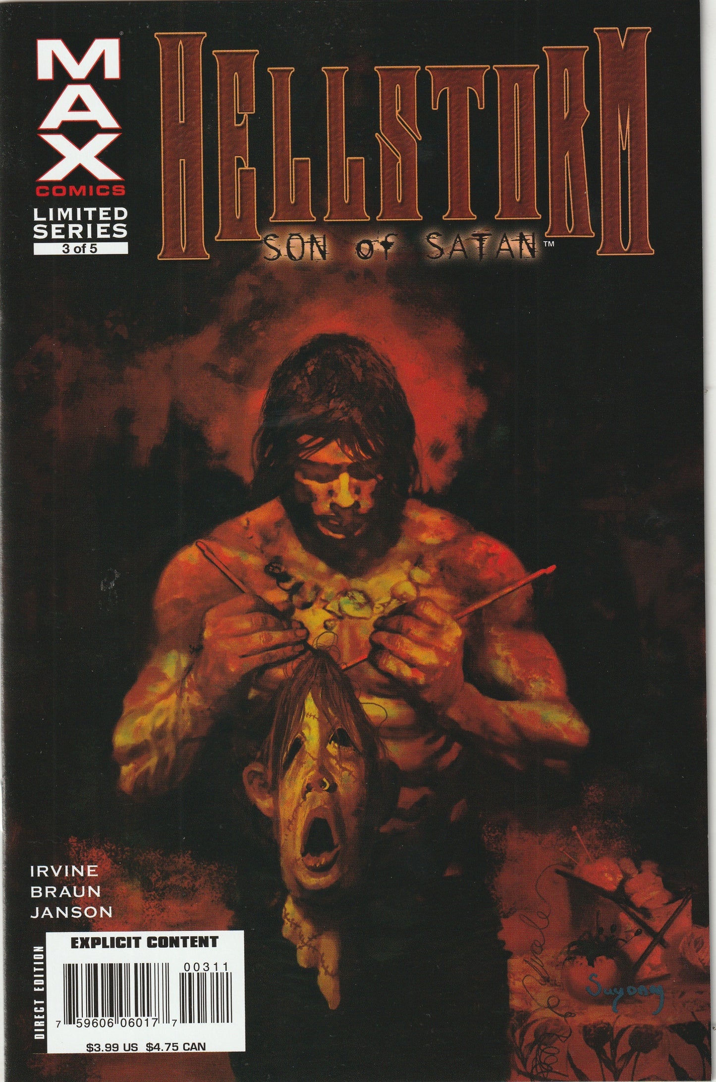 Hellstorm: Son of Satan (2006-2007) MAX - 5 issue mini series (Explicit Content)