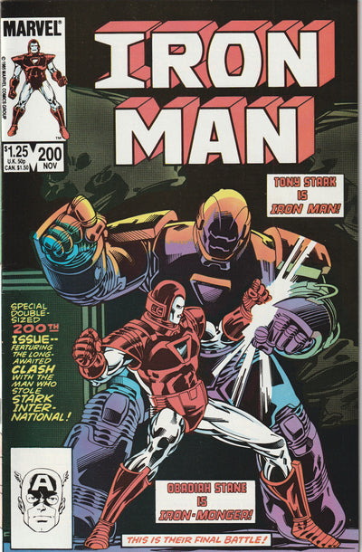 Iron Man #200 (1985) - 1st Silver Centurion Armor, Death of Iron Monger (Obadiah Stane)