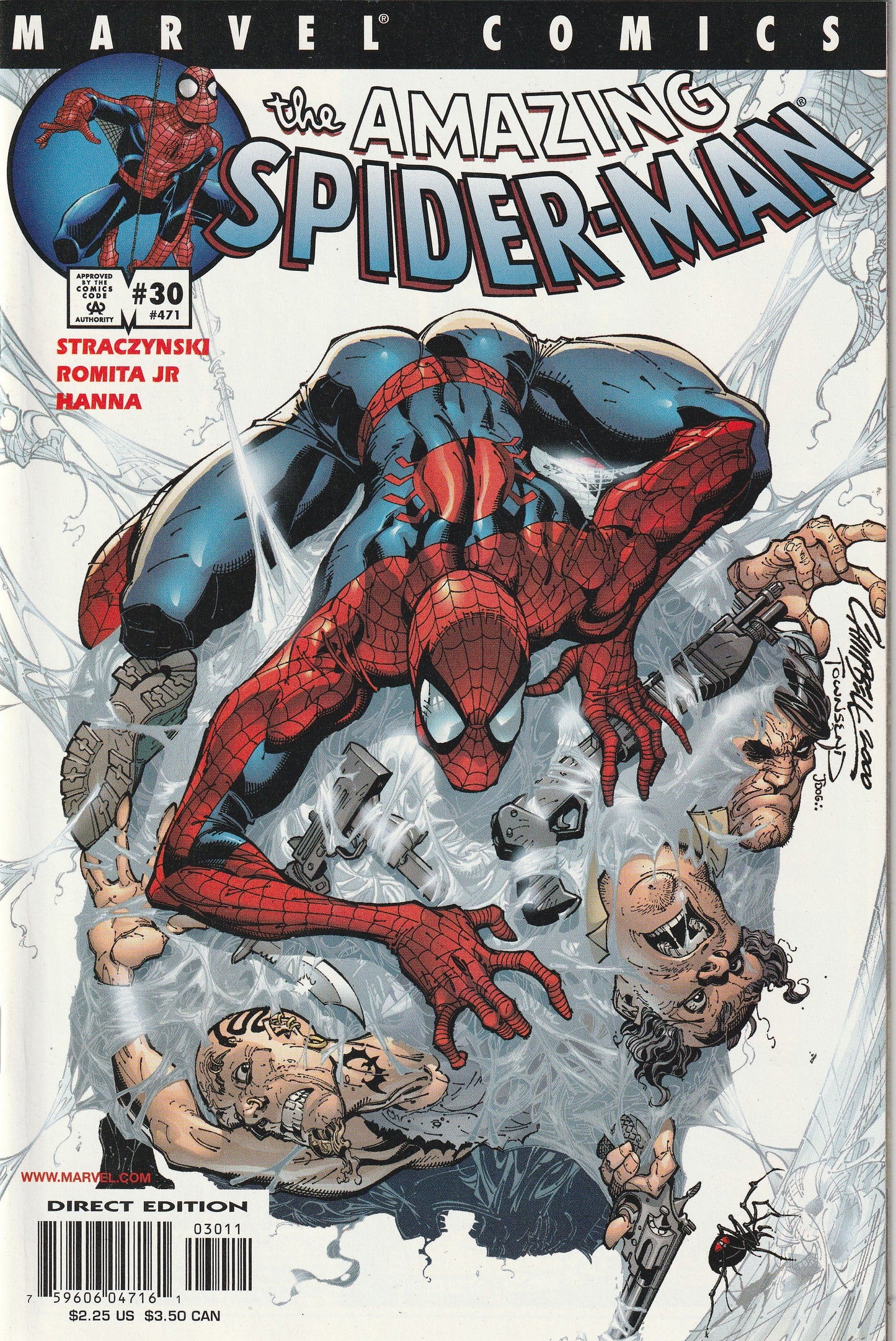 Amazing Spider-Man Vol 2 #30 (#471) (2001) - 1st Issue Written by Michael J. Straczynski, J Scott Campbell cover