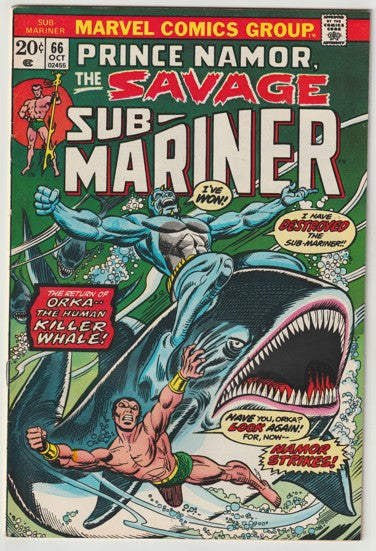 The Sub-Mariner #66 (1973) - Orka Appearance