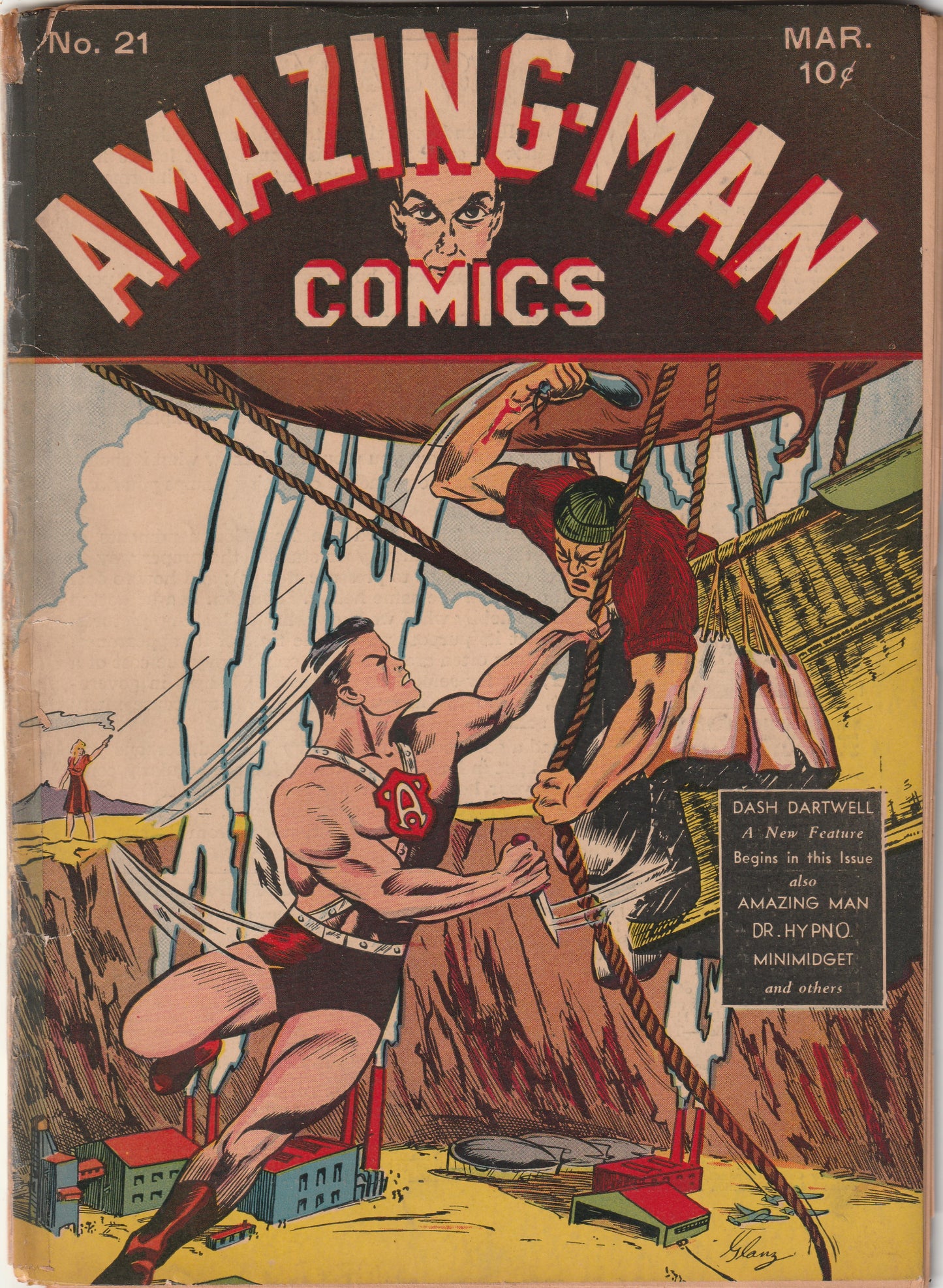 Amazing Man Comics #21 (1941) - Origin Dash Dartwell