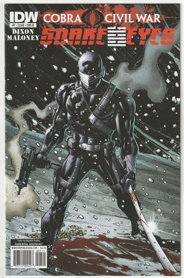 G.I. Joe: Snake Eyes #7 (2011) - Cover B by Agustin Padilla